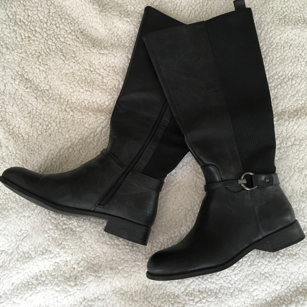 Faux Leather Boots